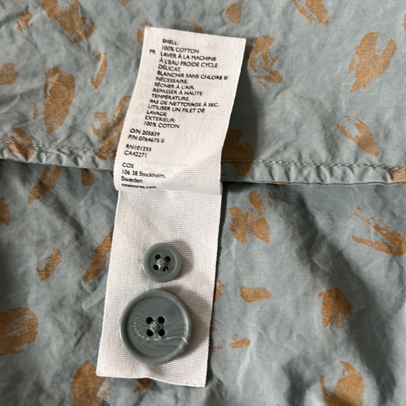 COS Belted Cotton Poplin Shirt Dress - sz 4 - Picture 7 of 7